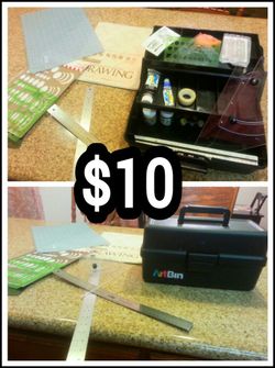 Art bin and supplies