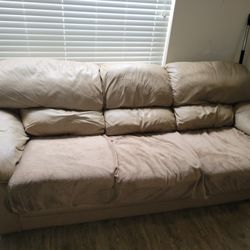 FREE Tan Leather Couch