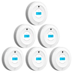 AEGISLINK Smoke and Carbon Monoxide Detector 10-Year Lifespan, Photoelectric Fire Alarm and Electrochemical CO Alarm with Test/Silence Button, with Re