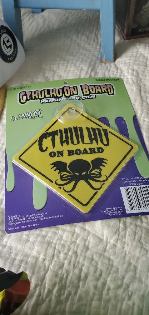 Cthulhu On Board Novelty Sign