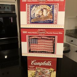 Campbell’s Unopened Collectors Jigsaw Puzzles! 