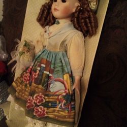 Vintage Queen Elizabeth Porcelain Doll And Other Vintage Doll