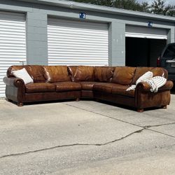 Top Grain Leather Luxury Sectional Sofa