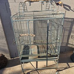 Large Bird Cage Has 4 Opening 