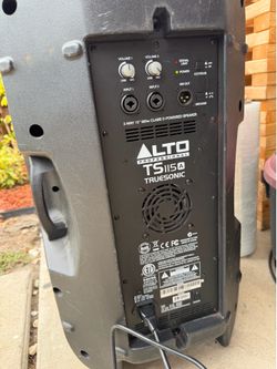 Alto Professional TS115A Powered PA Speaker – Powers On – Blown Woofer – Repair