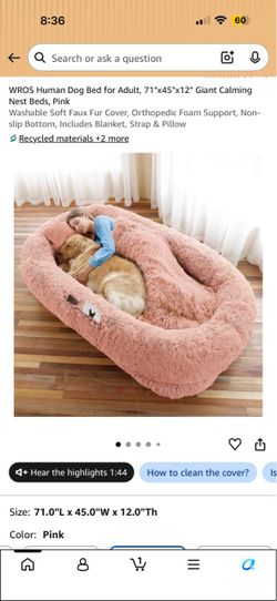 Human Dog bed