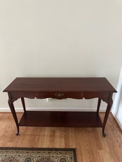 Rectangular Wooden Sofa table in Brown