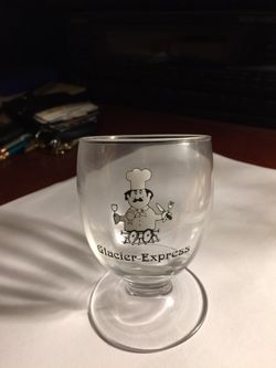 Glacier Express Vintage Tilted Swiss Glass