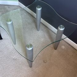 Glass Side Table Short