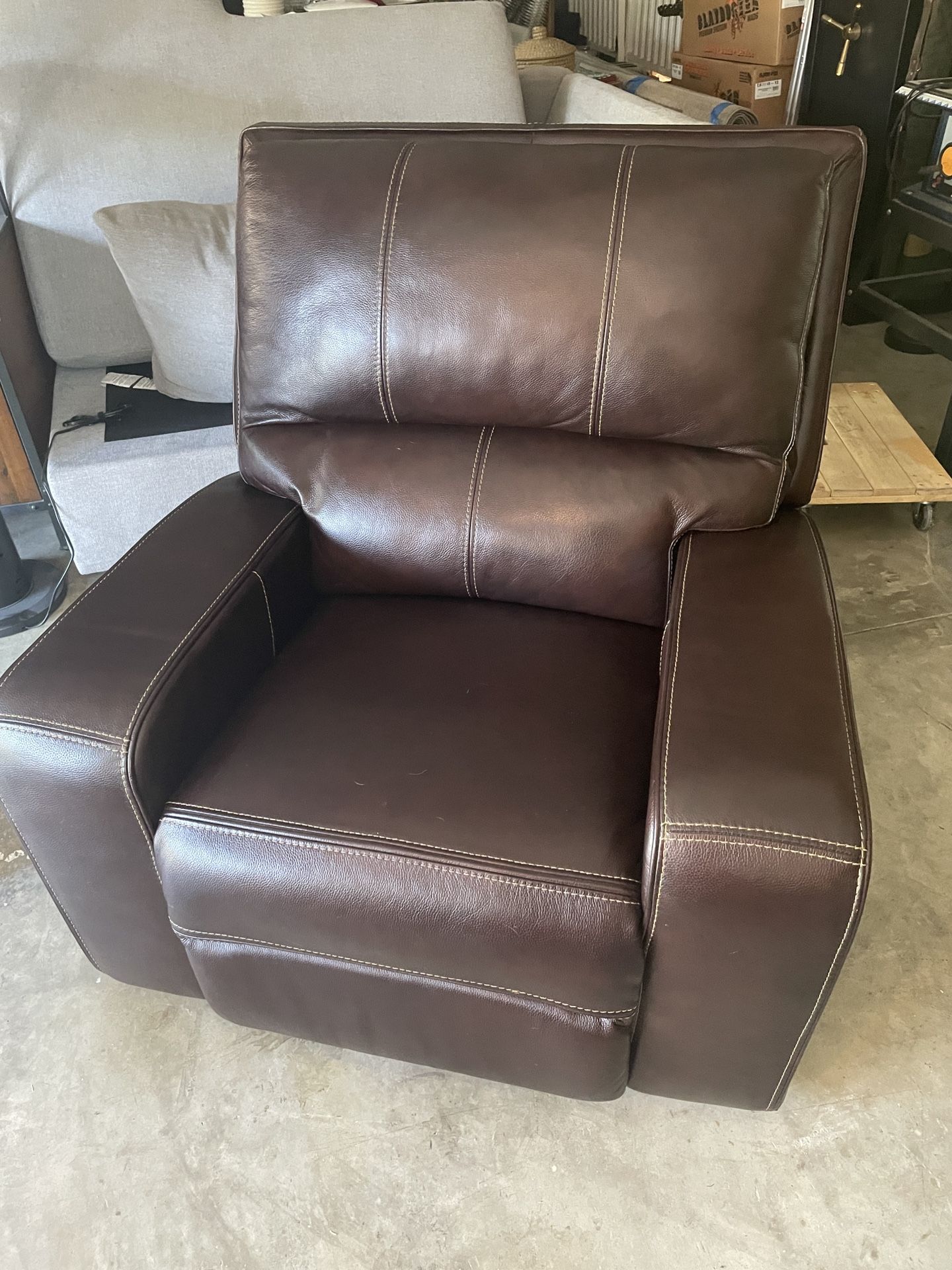 Leather Recliner Electric