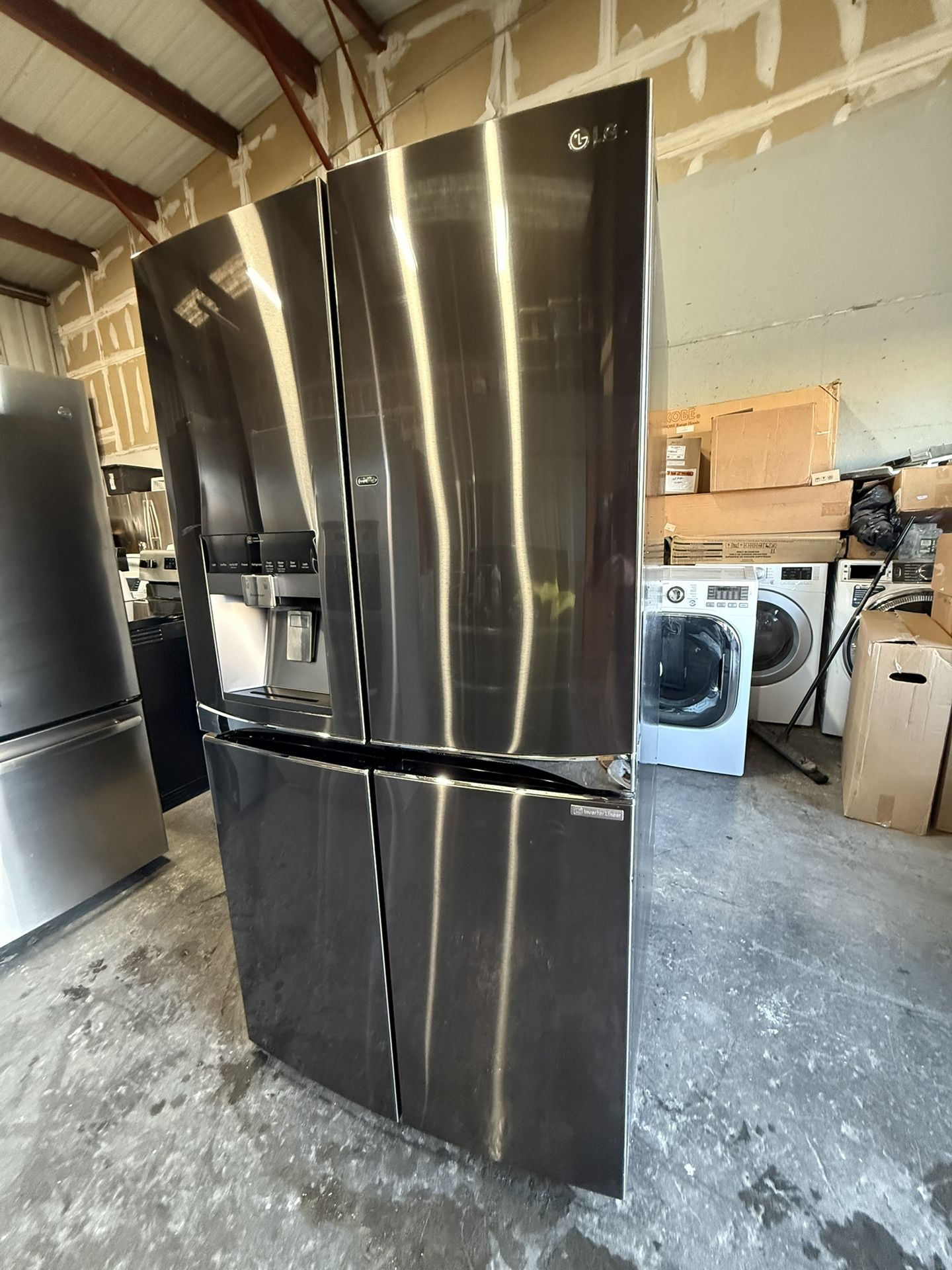 LG Black Stainless Steel Huge 30 Cubic Ft Refrigerator 