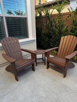 Polywood Portside Outdoor Patio Adirondack Sets