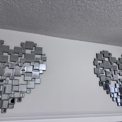 Dos Corazones De Espejos 