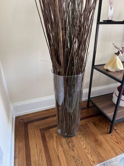 Ikea Clear Tall Standing Vase