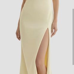 selling prom dress  yellow 