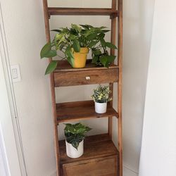Solid Wood Shelf Stand World Market Bookcase Plant Stand 