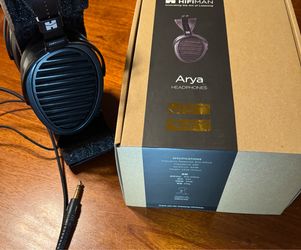 HIFIMAN Arya Stealth Magnet Headphones with Topping A50 III Amp