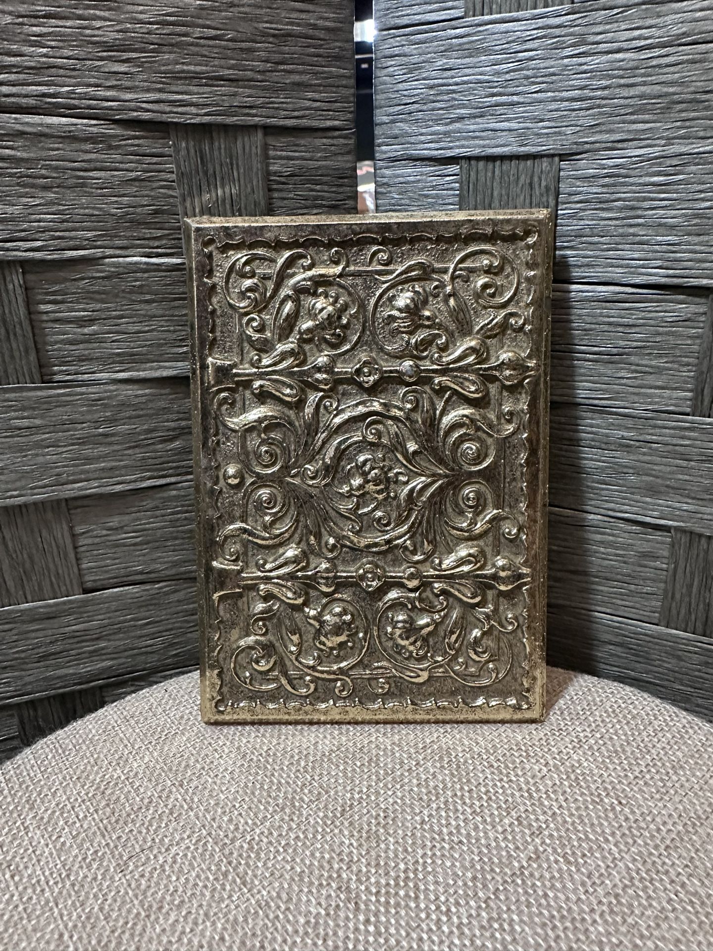Antique Gold Plated Embossed Panel