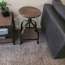 2 Matching Adjustable Height Barstools
