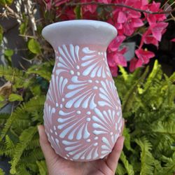 💥 Talavera Small Flower Vase 💐🩷🤍