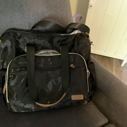 Diaper bag/backpack.  Pripher Brand Black, Fancy Large