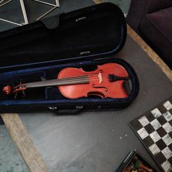 Violin 475$ Beautiful Stradivarius Copy Race Orchestral Strings Poland