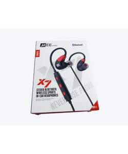 MEE Audio X7 Stereo Bluetooth Wireless Sports In-Ear Headphones (Red/Black) LN