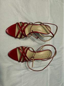Red Jessica Simpson heels