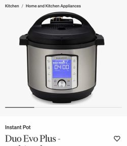 Instant pot Duo Evo Plus - 5 qt