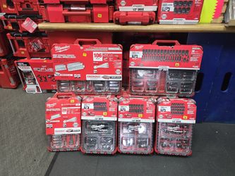 MILWAUKEE PACKOUT SOCKET SETS see Description For Pricing 
