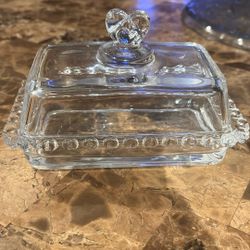 Glass Butter Keeper 