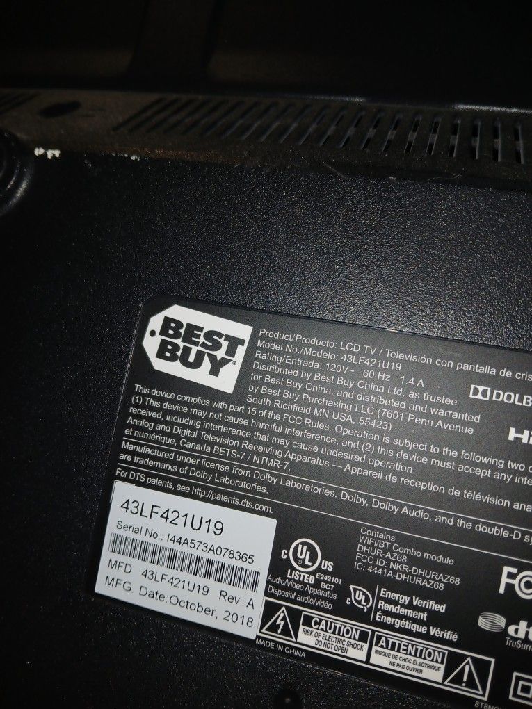 TOSHIBA TV I BELIEVE 42" GREAT CONDITION