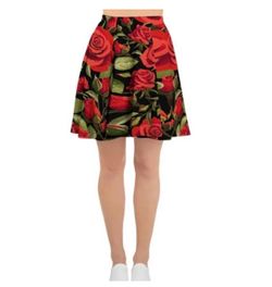 Small rose print skirt