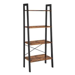 Industrial Ladder Shelf Bookshelf Rack