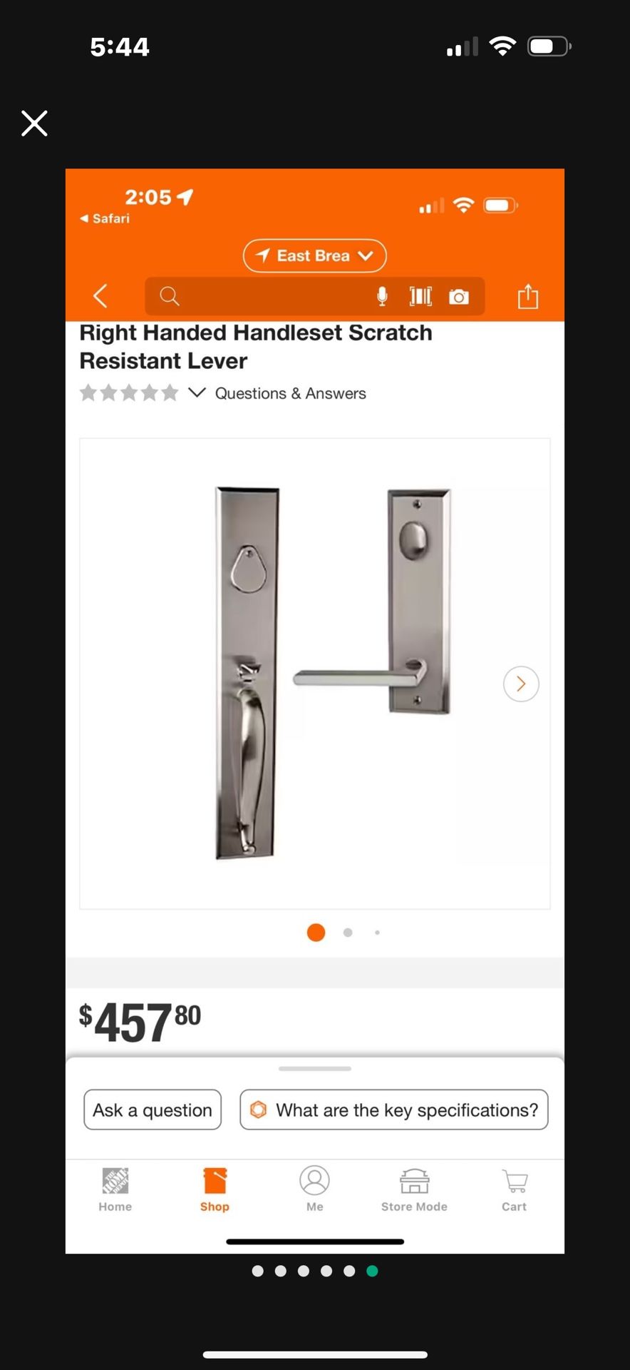  New Bravura Charleston Handle Set 