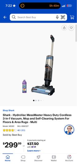 Shark HydroVac MessMaster Cordless 3-in-1 Vacuum