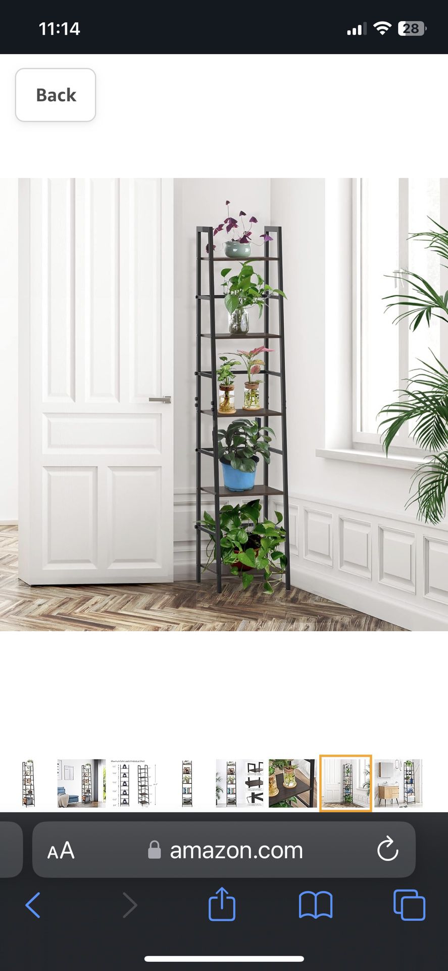5-Tier Ladder Shelf Bookcase
