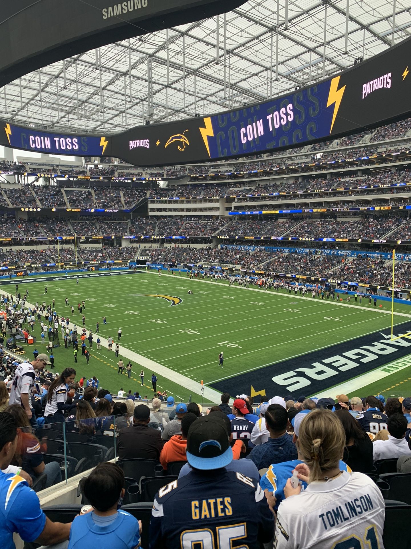 Chargers Vs Giants game In 12/12/21
