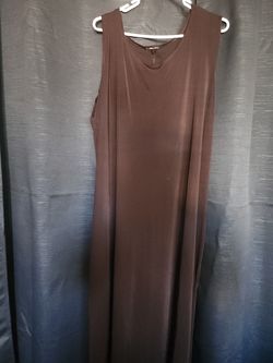 Brown long dress 2x