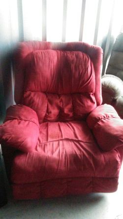Red recliner rocker