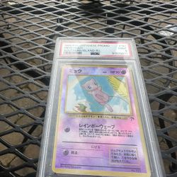 1999 P.M. JAPANESE PROMO MEW-HOLO SOUTHERN ISLAND-R.I. PSA 9