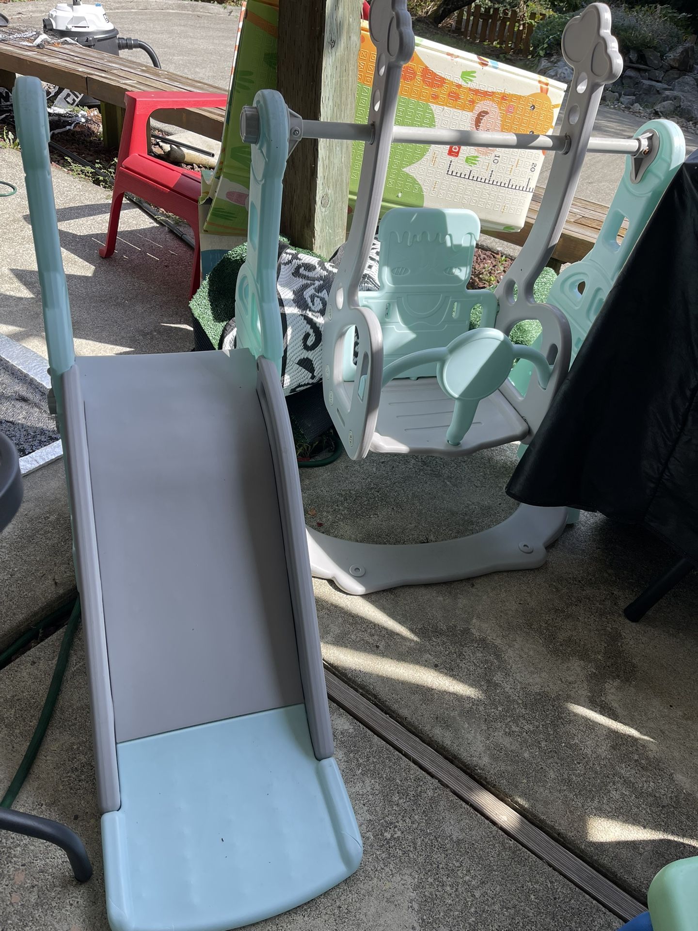 Slide And Swing Set 