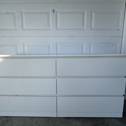 IKEA WHITE MALM DRESSER
