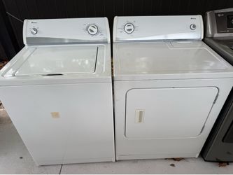 Amana laundry washer and dryer