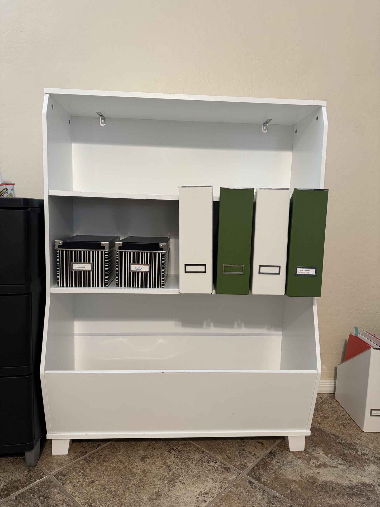 Large White Book Shelf