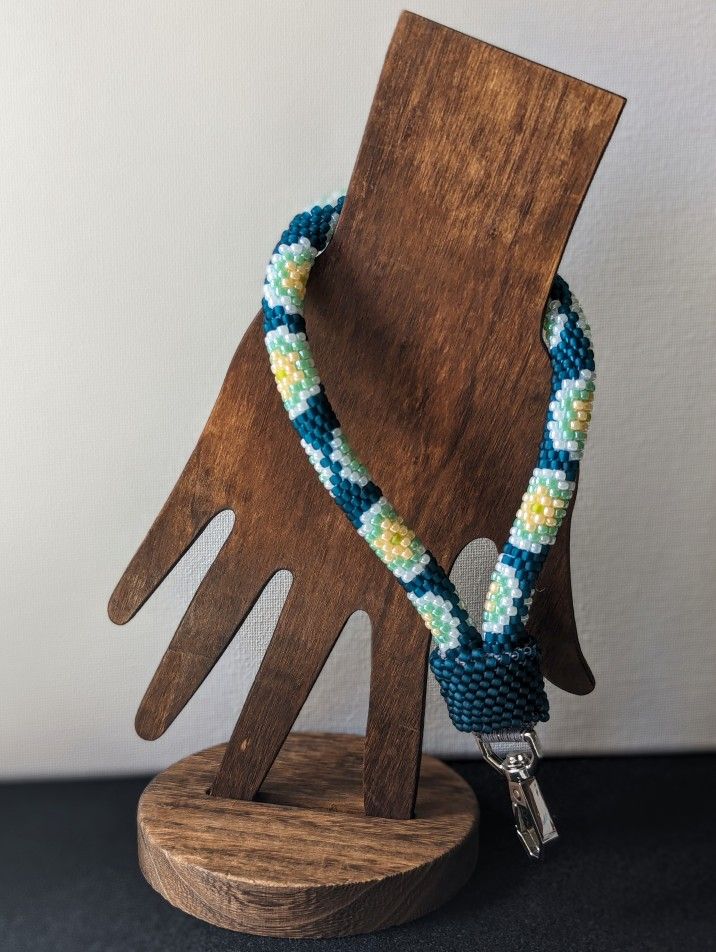 Beaded Rope Crochet Wristlet