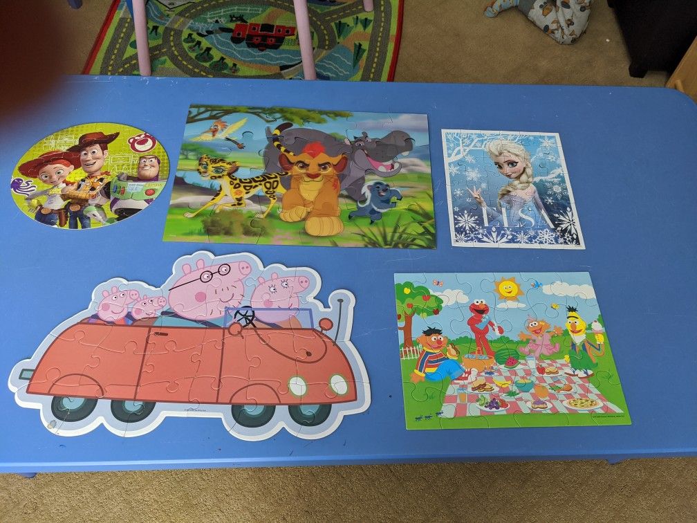 Variety Of Kids Puzzles