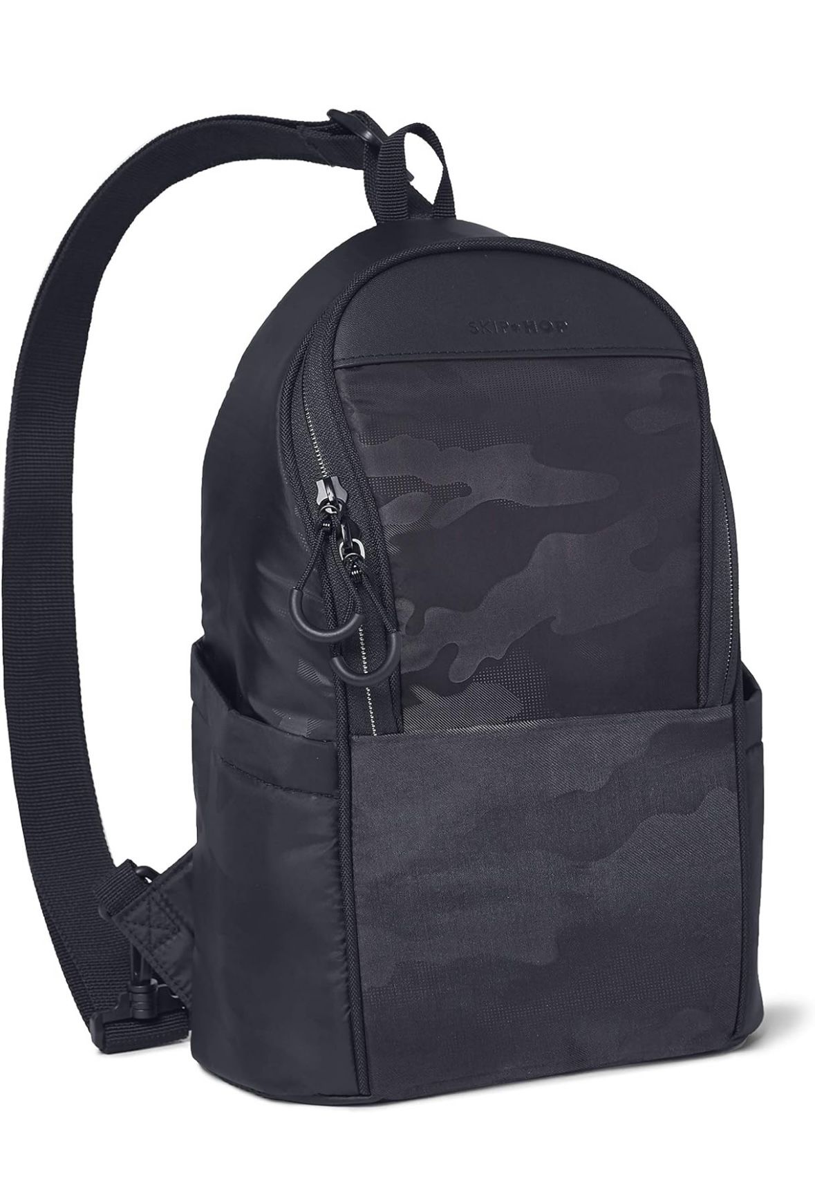 Skip Hop Diaper Bag Backpack Crossbody Sling - Black Camo