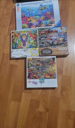 4 jigsaw puzzles