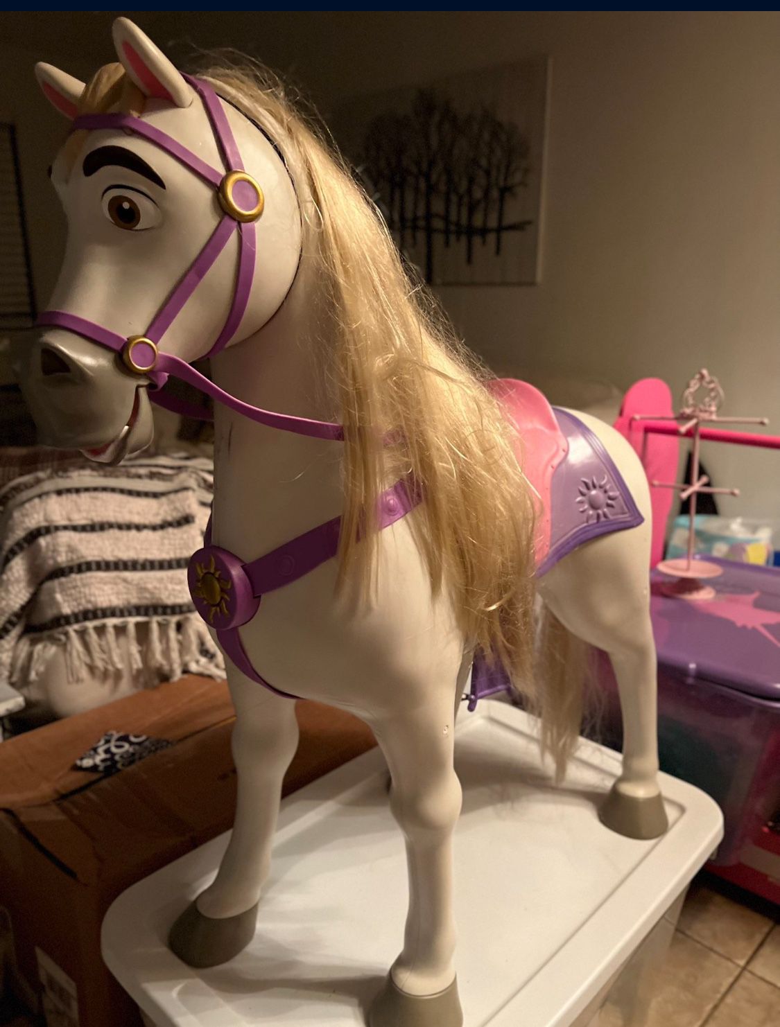 Rapunzel Ride On Interactive Maximus Horse 